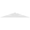 Ekena Millwork Richland Architectural Grade PVC Gable Bracket, 84"W x 14"H x 6"D x 6"F, 4/12 Pitch GBP084X14X0606RIC00 - alternate 4